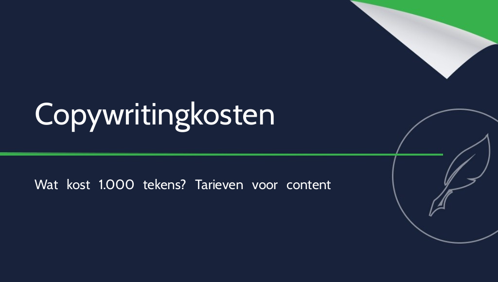 Copywriting: wat kost 1.000 tekens aan content?