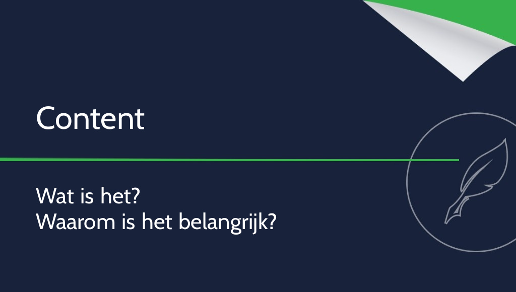 Content – wat is het en waarom is het belangrijk?